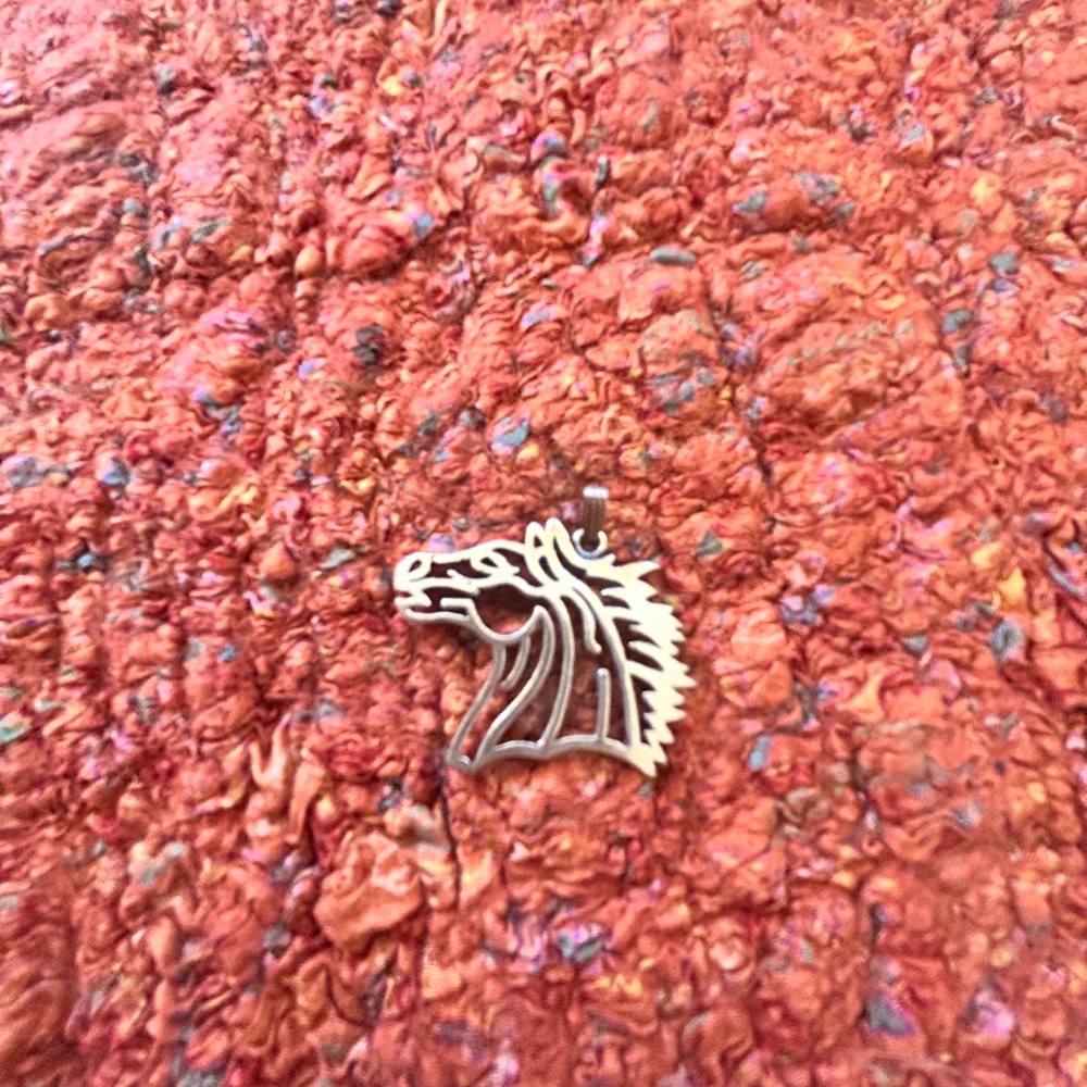 Silver Horse Head Charm
